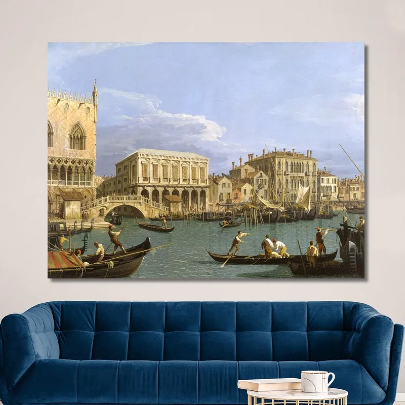 Vista De La Riva Degli Schiavoni Venecia Canaletto