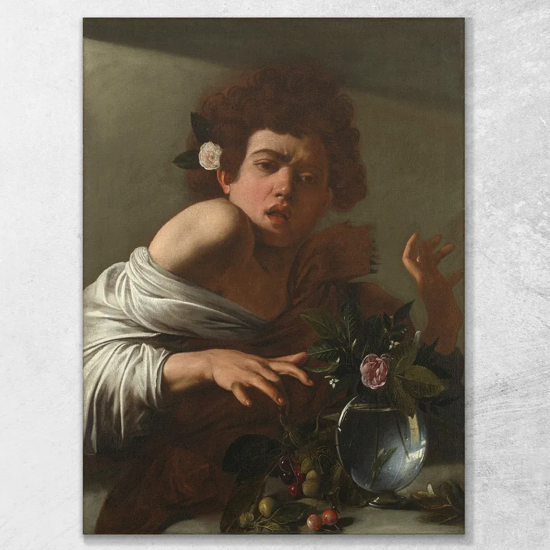 Junge Von Einer Eidechse Gebissen Caravaggio