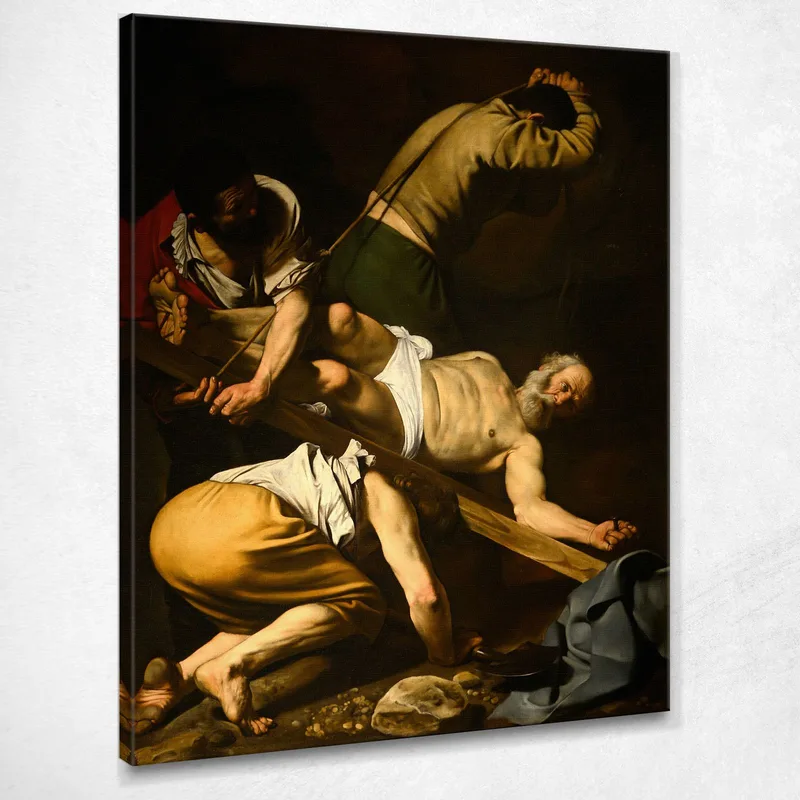 Kreuzigung Des Heiligen Petrus Caravaggio drucken auf leinwand