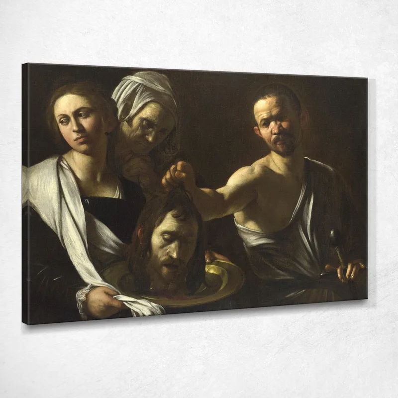 Salome Empfängt Das Haupt Johannes Des Täufers Caravaggio drucken auf leinwand