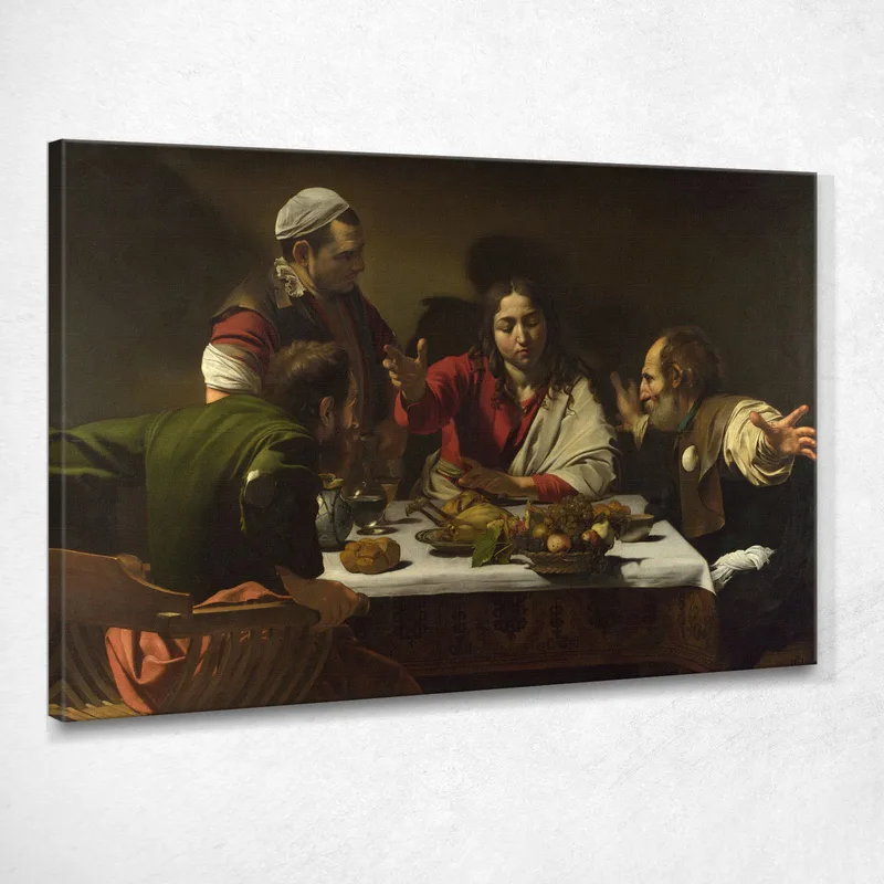 Das Abendmahl In Emmaus Caravaggio drucken auf leinwand
