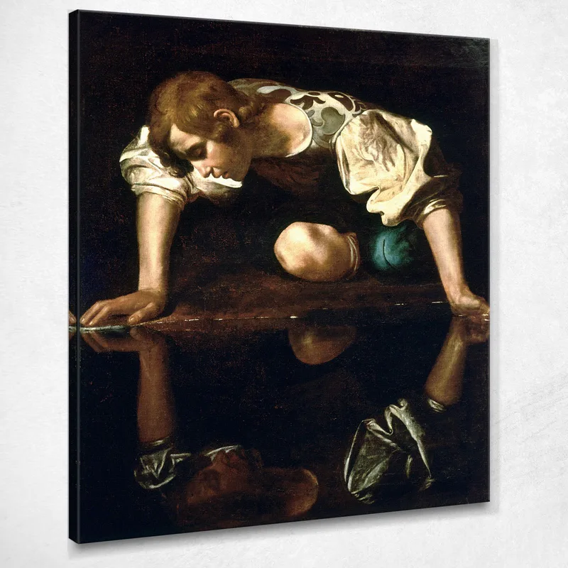 Narzisse Caravaggio drucken auf leinwand