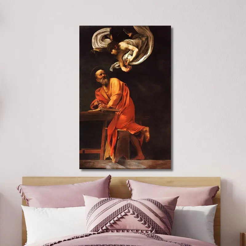 Saint Matthieu Et L'Ange Caravaggio