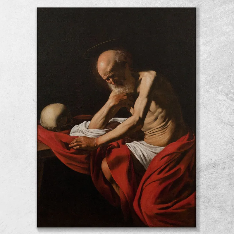 Saint Jérôme Méditant Caravaggio