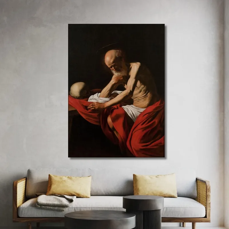 Saint Jérôme Méditant Caravaggio