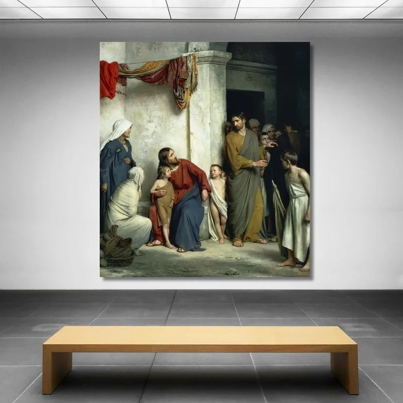 Cristo Y Los Niños Carl Bloch