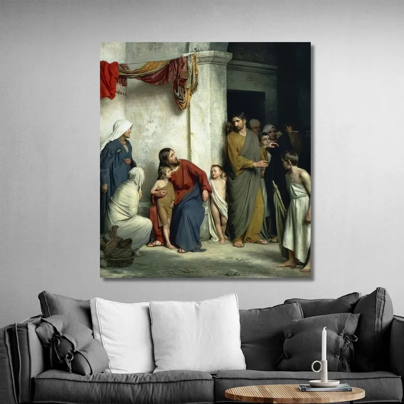 Cristo Y Los Niños Carl Bloch
