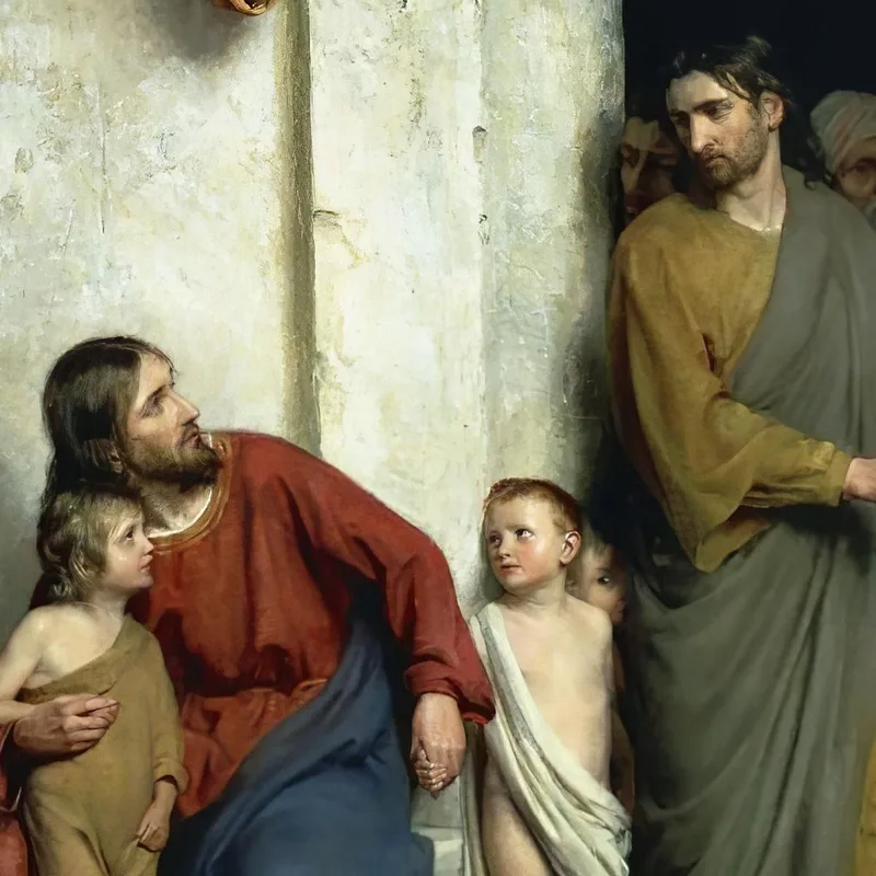 Cristo Y Los Niños Carl Bloch