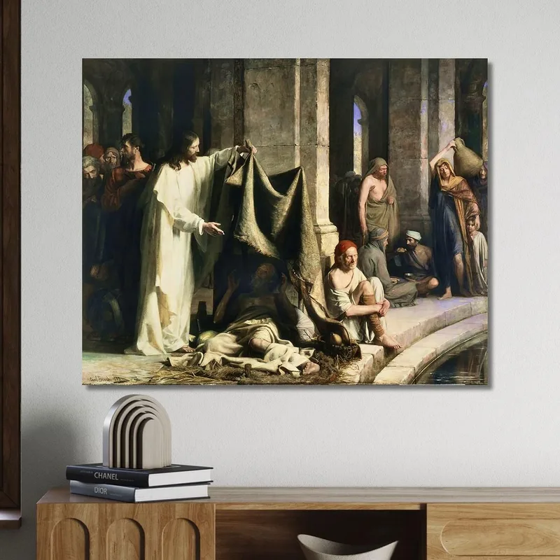 Christus Heilt Am Teich Bethesda Carl Bloch