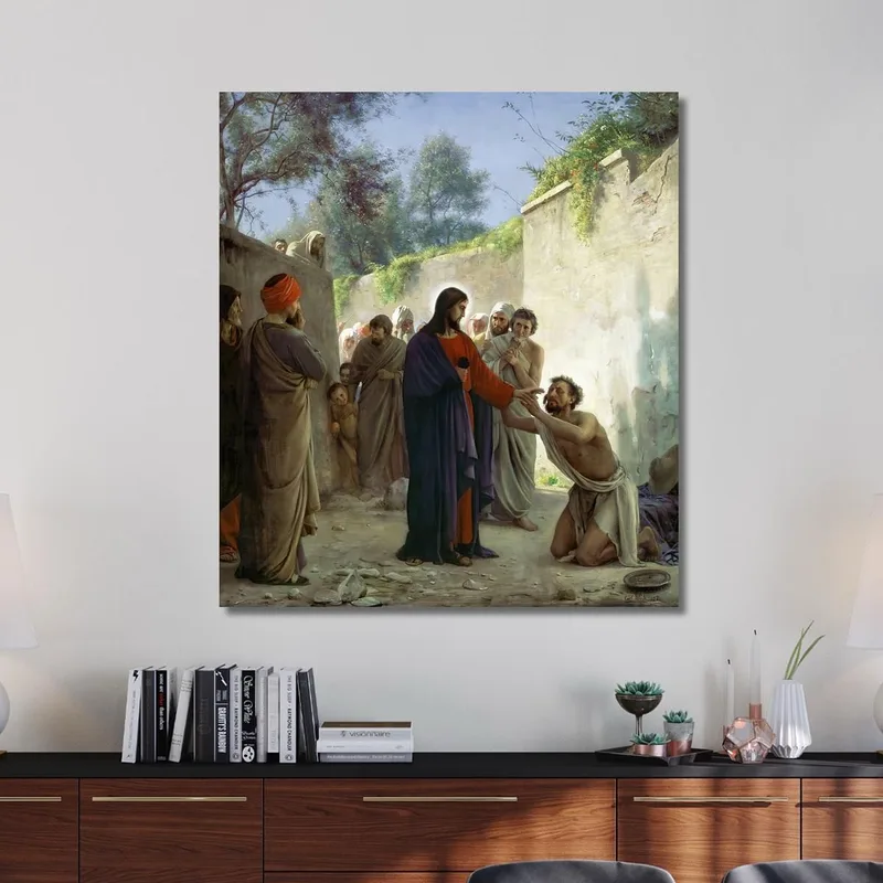 Christ Healing The Blind Man Carl Bloch