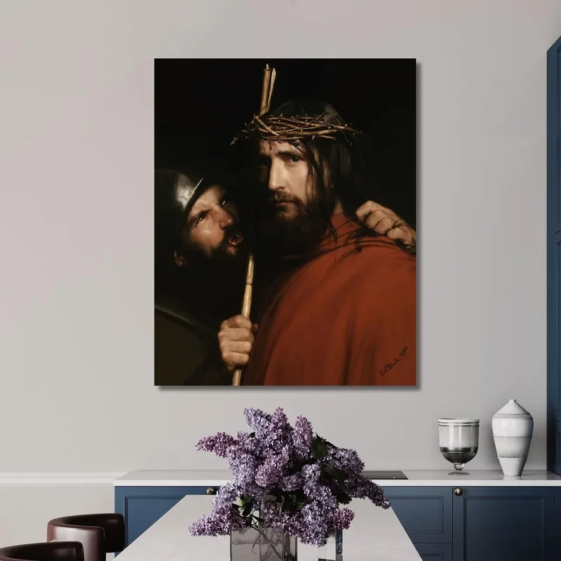 Christus Mit Spöttischem Soldaten Carl Bloch
