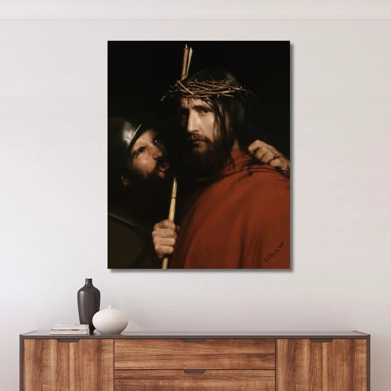Christus Mit Spöttischem Soldaten Carl Bloch