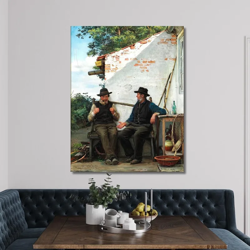 A Conversation Between Two Fishermen Carl Bloch