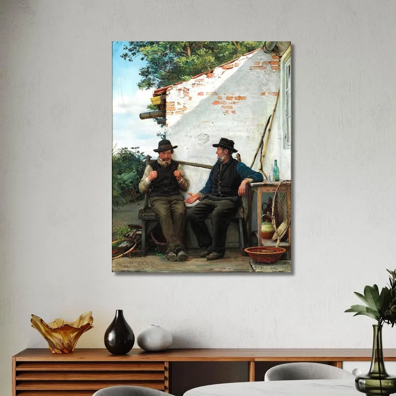 A Conversation Between Two Fishermen Carl Bloch