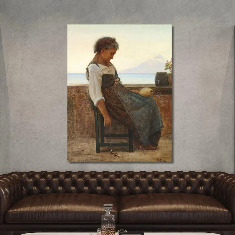 Der Italiener Morlille Macht Eine Pause Carl Bloch