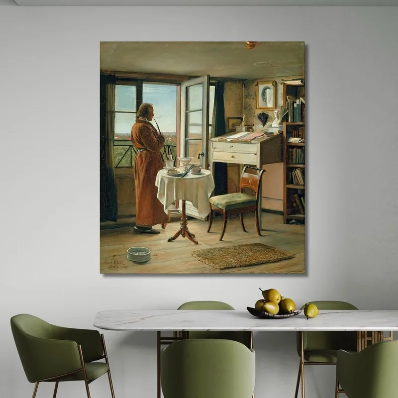 The Actor Kristian Mantzius In His Study Carl Bloch
