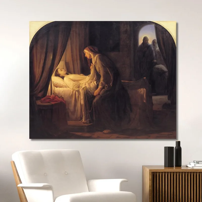 Die Tochter Des Jairius Carl Bloch