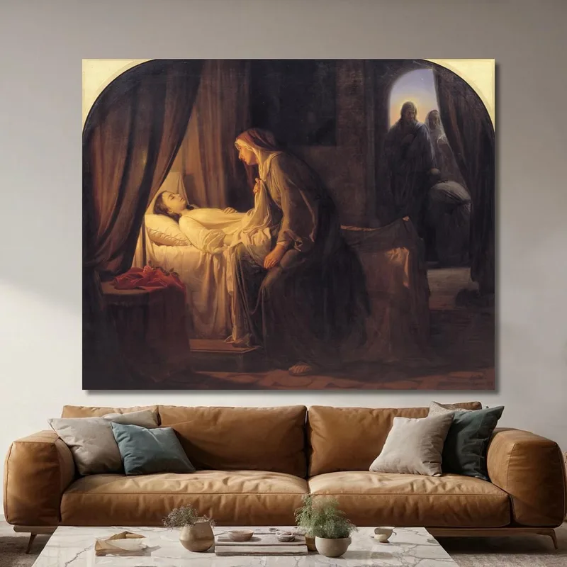 Die Tochter Des Jairius Carl Bloch