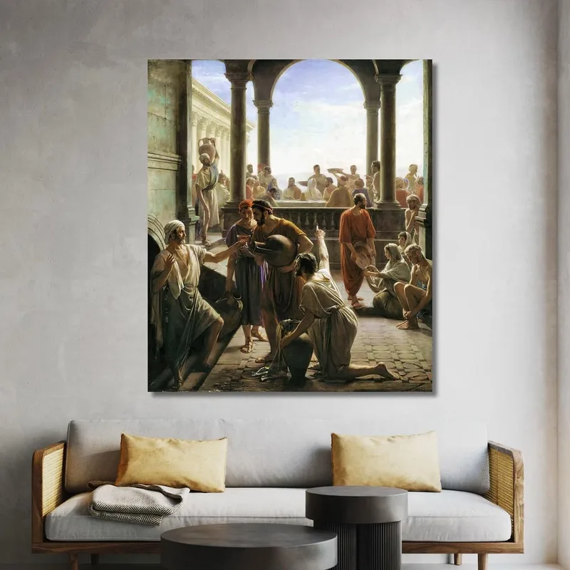 Turning Water To Wine The Wedding At Cana Carl Bloch