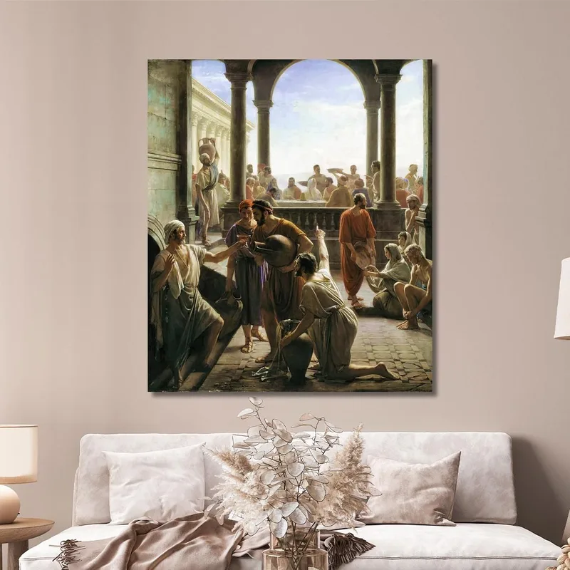 Turning Water To Wine The Wedding At Cana Carl Bloch