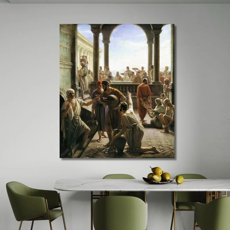 Turning Water To Wine The Wedding At Cana Carl Bloch