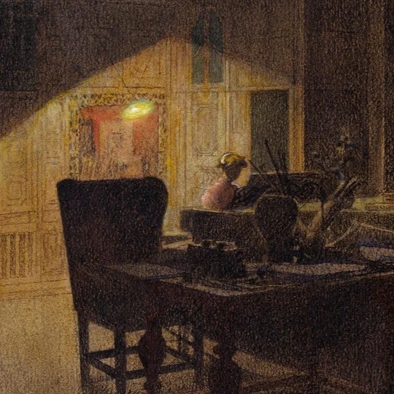 Am Klavier Carl Larsson