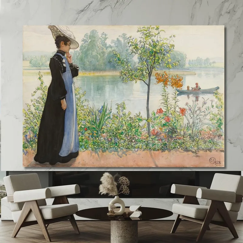 Karin Am Ufer Carl Larsson