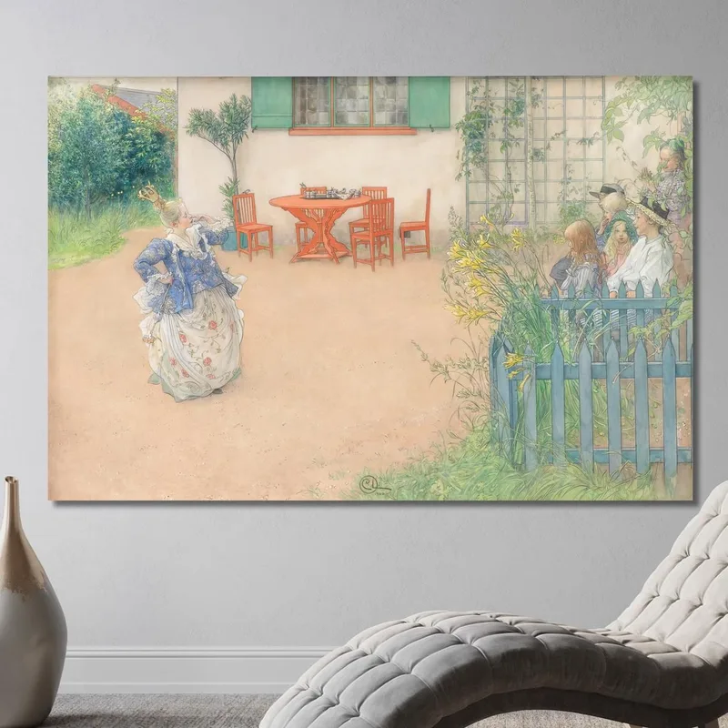 Lisbeth Als Die Böse Prinzessin Im Märchen Fågel Blå Von P.D.A. Atterbom Carl Larsson