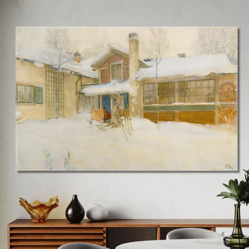 Il Mio Cottage Di Campagna In Inverno A Sundborn Carl Larsson