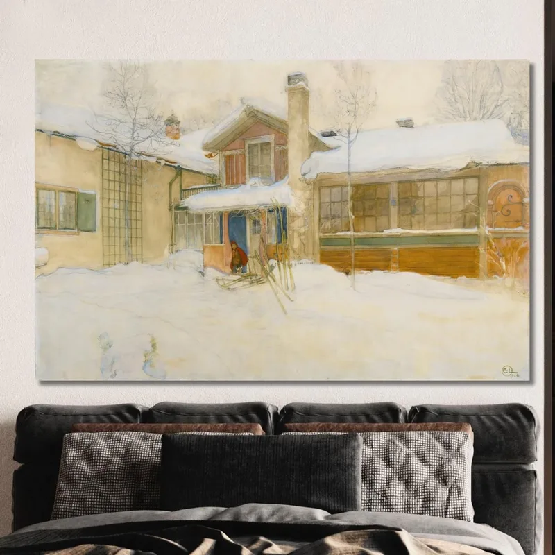 Il Mio Cottage Di Campagna In Inverno A Sundborn Carl Larsson