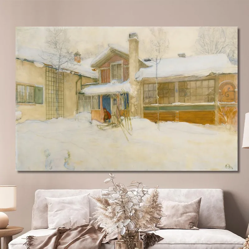 Il Mio Cottage Di Campagna In Inverno A Sundborn Carl Larsson