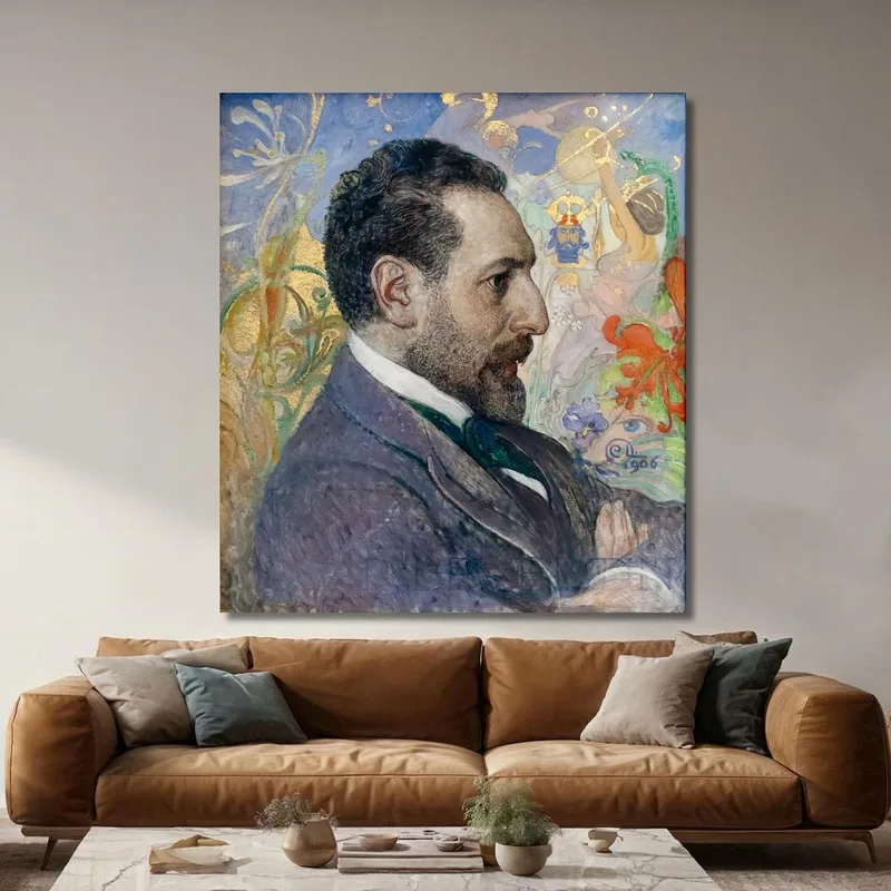 Portrait D'Oscar Levertin Carl Larsson