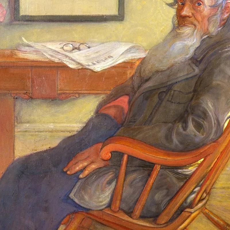Portrait Du Père De L'Artiste Carl Larsson