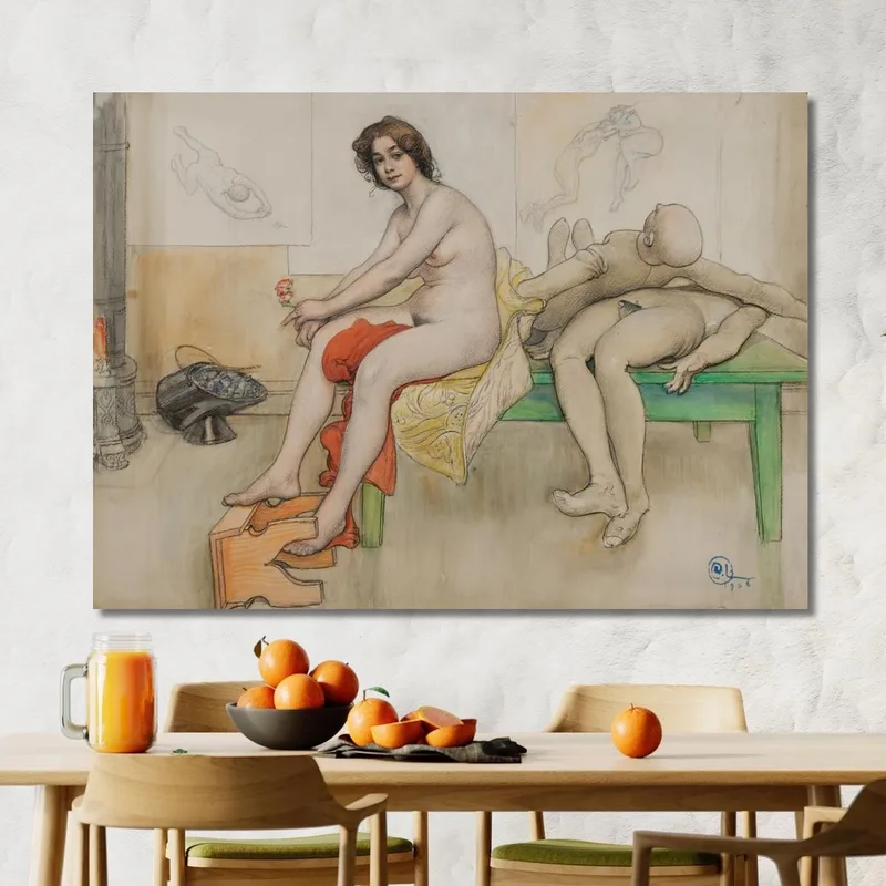 Le Modèle Et Les Mannequins Carl Larsson