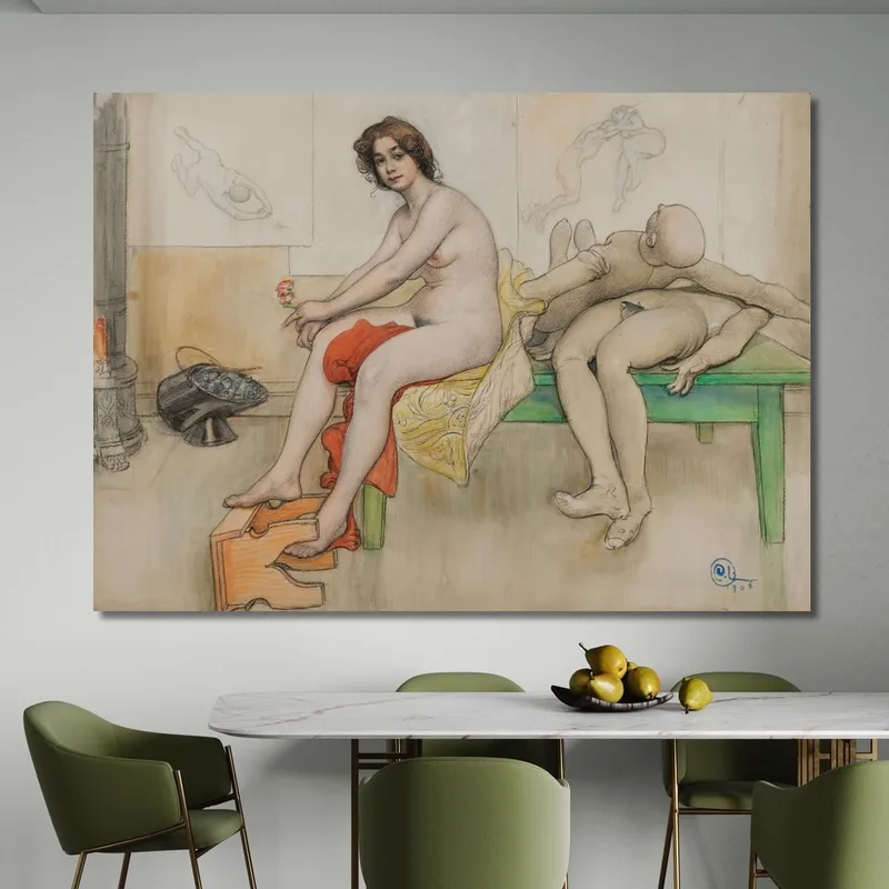 Le Modèle Et Les Mannequins Carl Larsson