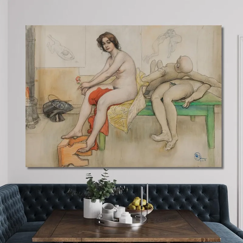 Le Modèle Et Les Mannequins Carl Larsson