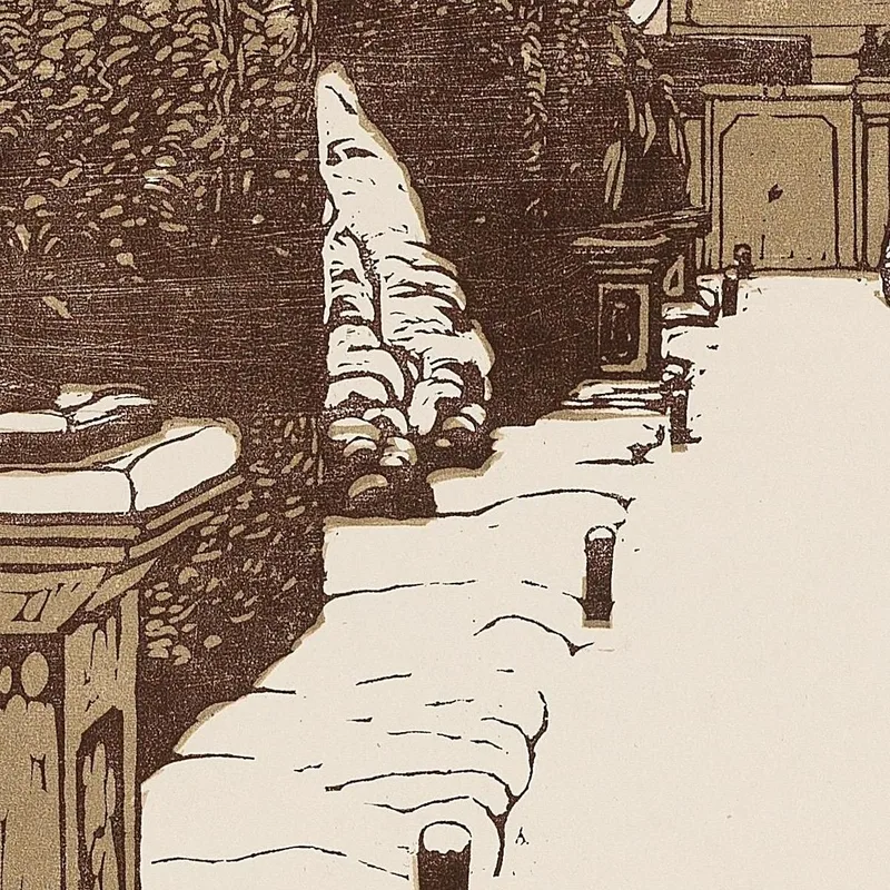 Jardin Du Belvédère En Hiver Carl Moll