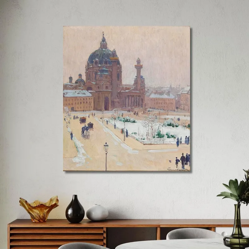 Église Saint-Charles En Hiver Carl Moll