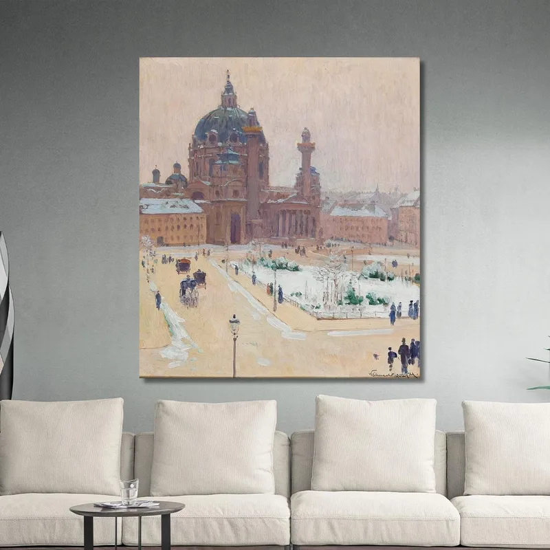 Église Saint-Charles En Hiver Carl Moll