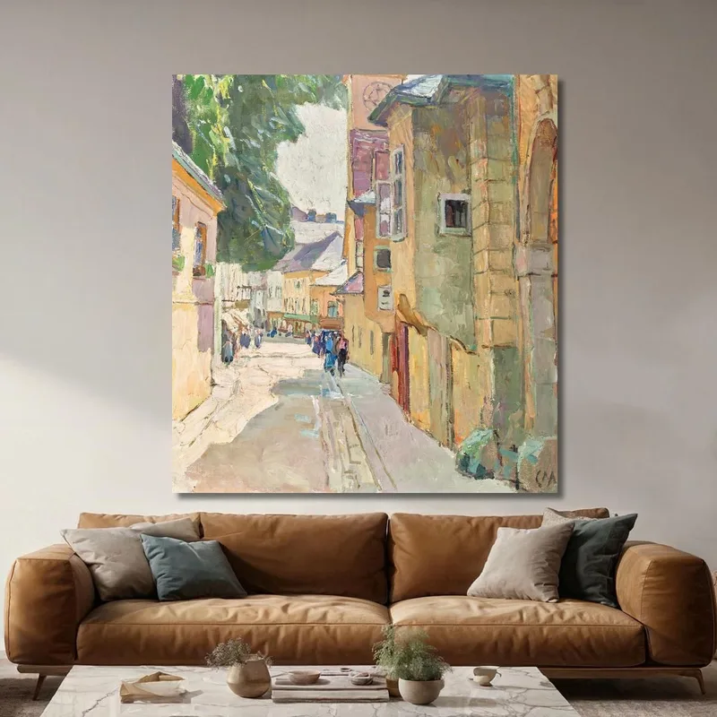 Dr. Seipel Street In Mödling Carl Moll