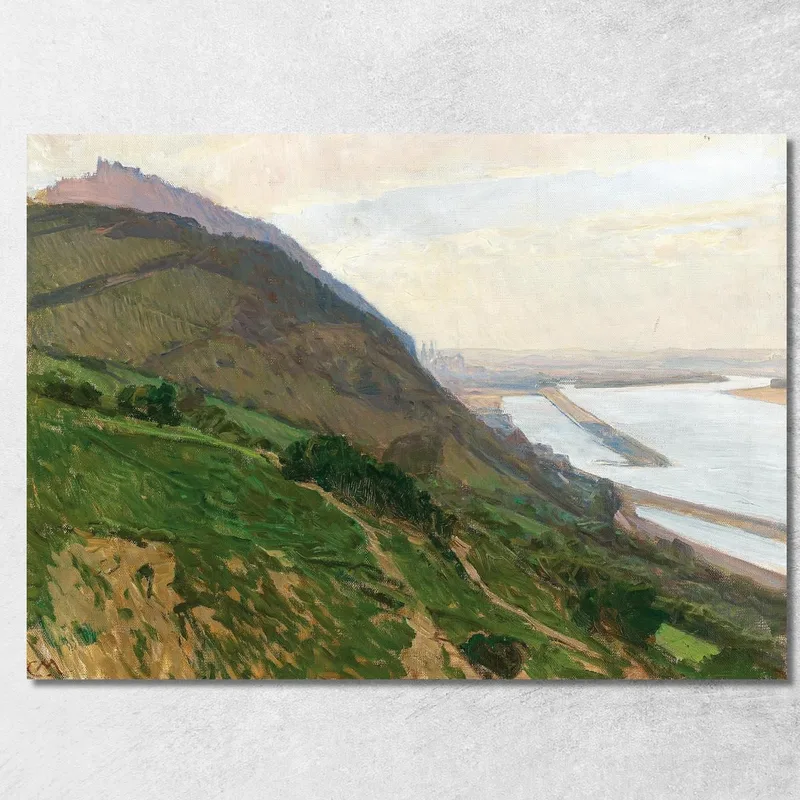 Vista Sul Danubio Carl Moll quadro stampa su tela