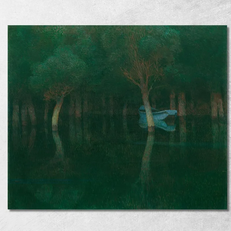 Crepuscolo Carl Moll quadro stampa su tela