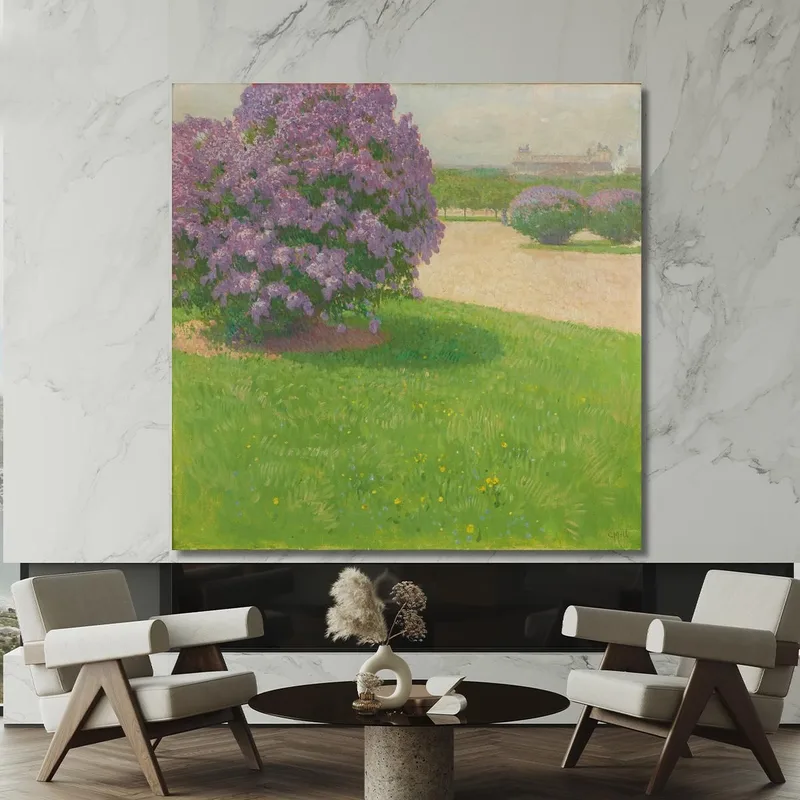 Heldenplatz With Lilacs Carl Moll