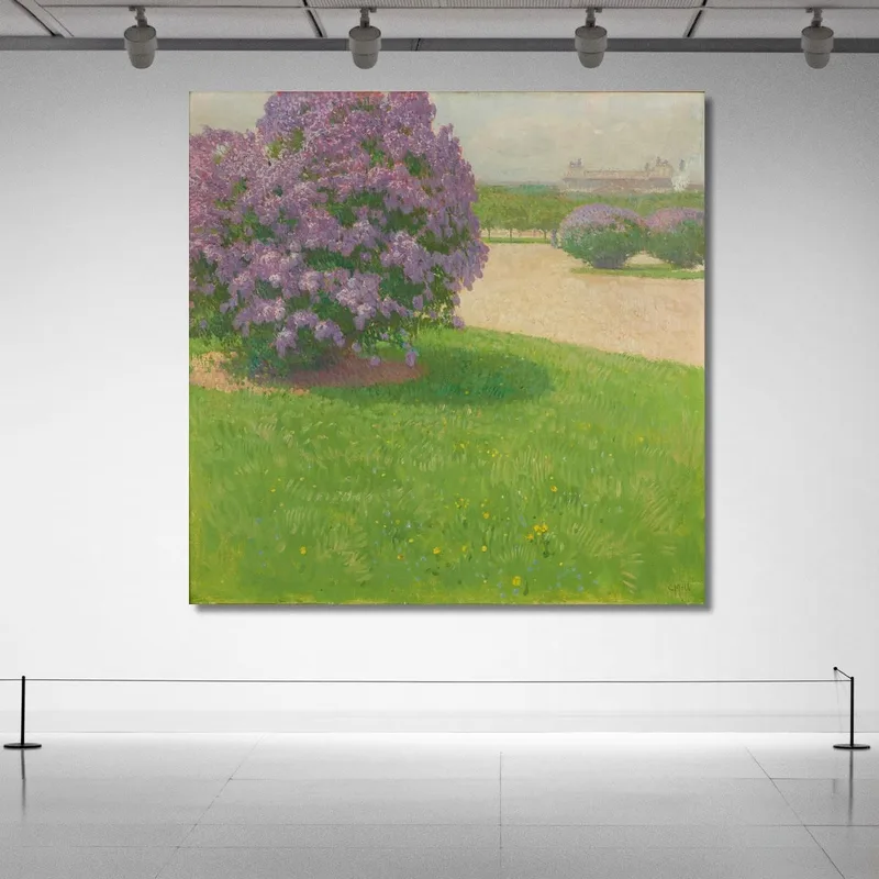 Heldenplatz With Lilacs Carl Moll