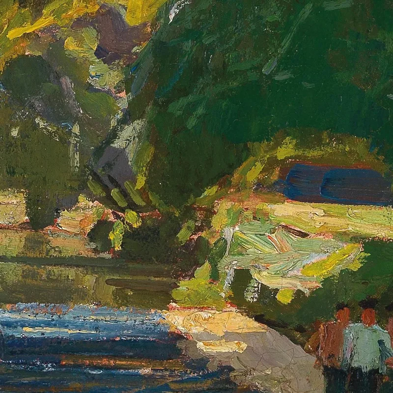 Embarcadère Au Heustadlwasser Prater De Vienne Carl Moll