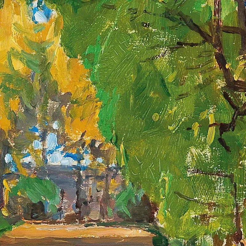 Scene From The Palace Park In Jevišovice Carl Moll