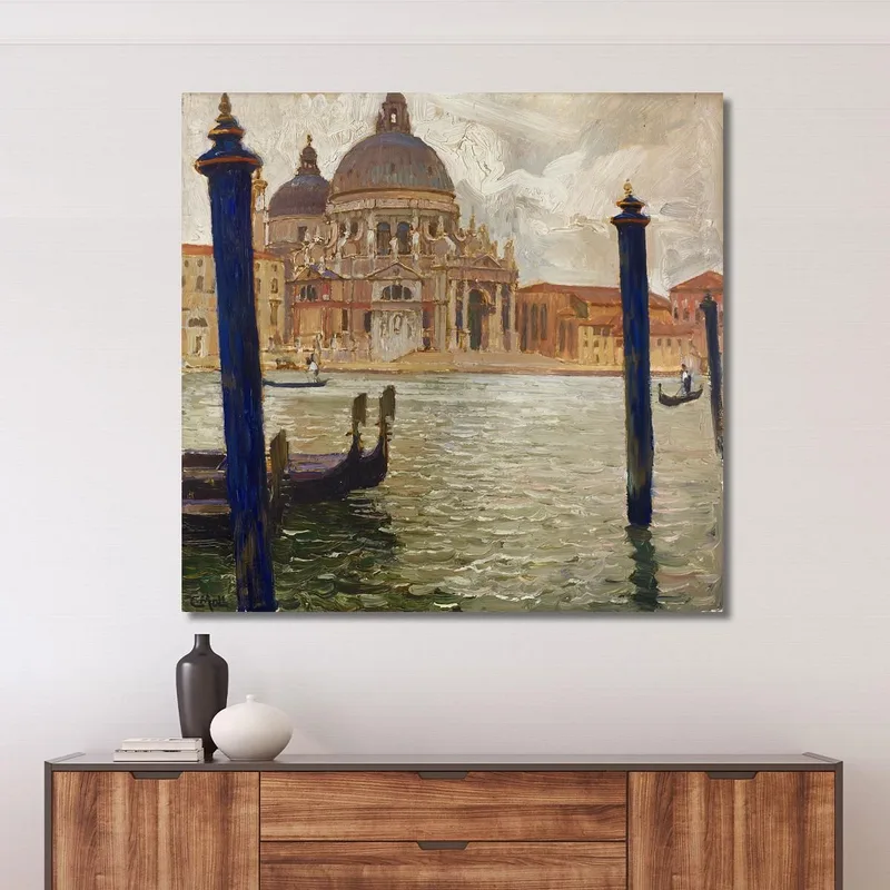 Santa Maria Della Salute Vue De L'Autre Côté Du Grand Canal Carl Moll