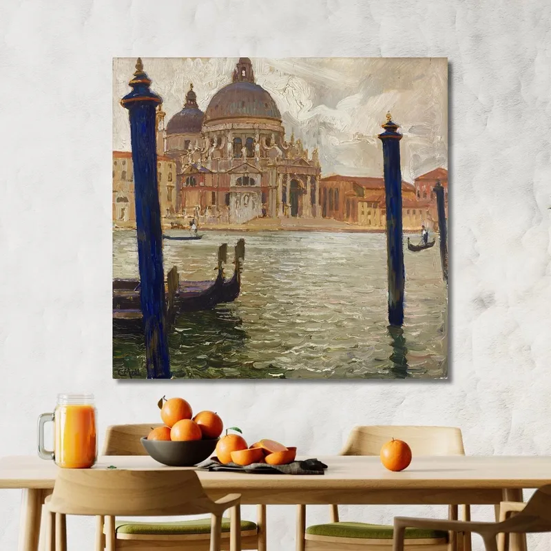 Santa Maria Della Salute Vue De L'Autre Côté Du Grand Canal Carl Moll