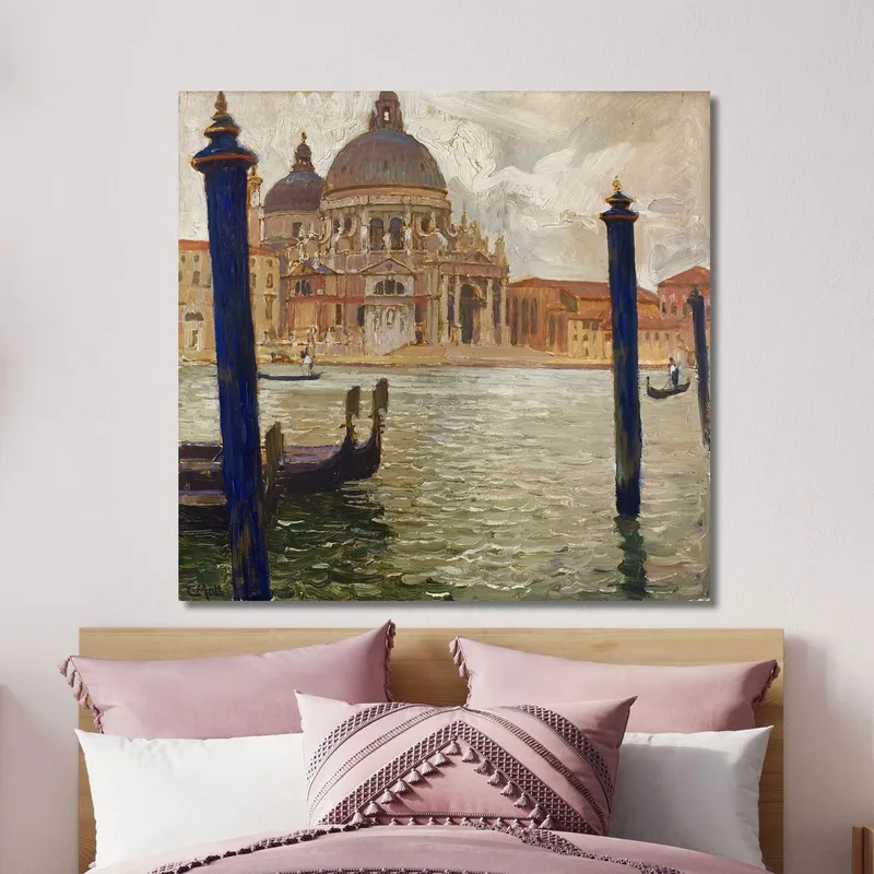 Santa Maria Della Salute Vue De L'Autre Côté Du Grand Canal Carl Moll