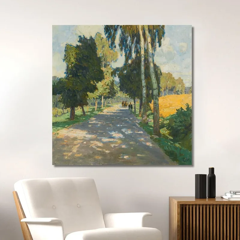 Route Bordée D'Arbres À Bruntál Carl Moll